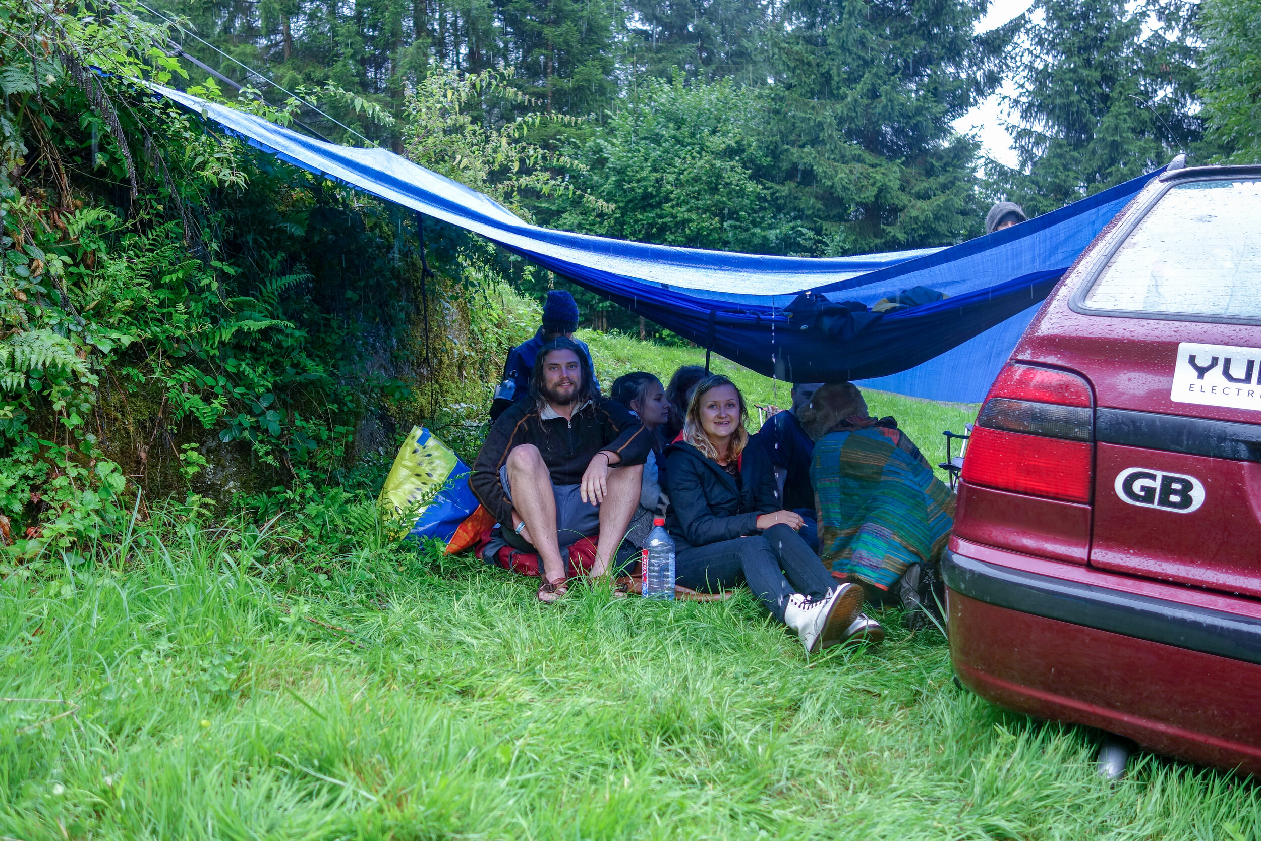 ...Hiding from the rain in the Austrian mountains...