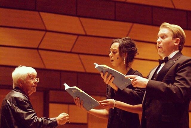 Happy birthday to the legend himself, Maestro Helmuth Rilling who turns 87 today!! 🎂🎈🎉🎶 From the U.S., to Germany, to South America, I'm truly thankful for all of my experiences of performing Bach with you! Thank you for enriching my musical care