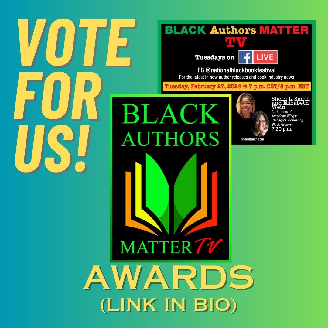 Hey, we're finalists! @ewein2412 and I were interviewed on Black Authors Matter TV back in February for American Wings-- and we've been nominated for the BAMT Awards! We're in the history category, and delighted to be there. What an honor!

Black Aut