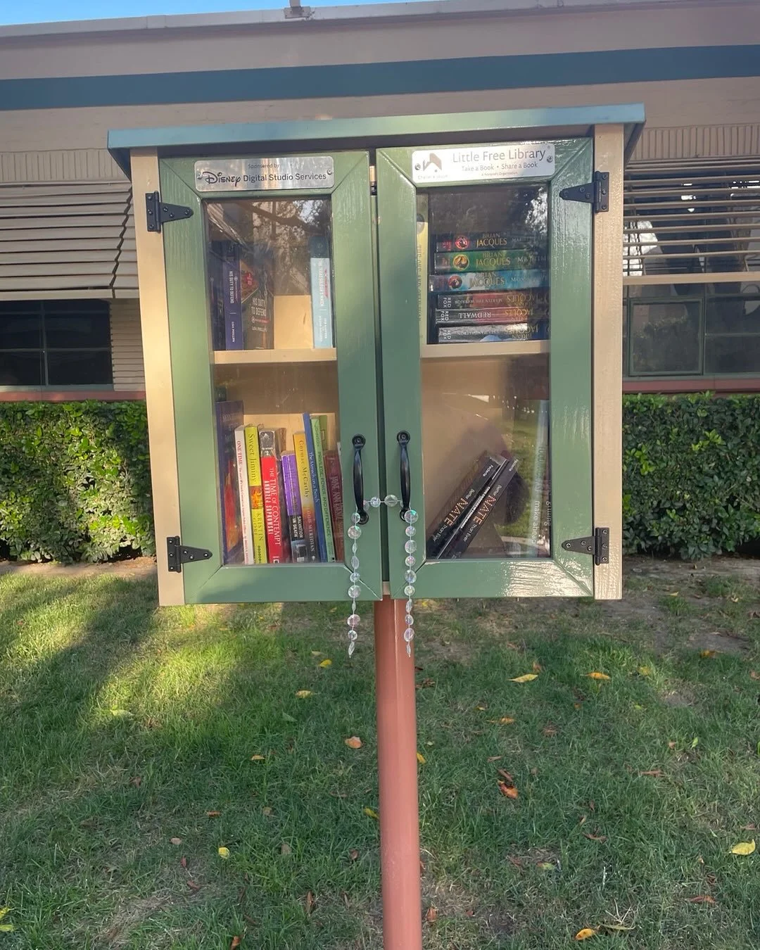 Delighted to visit the Disney lot recently and see this adorable little library.  Back in my Disney days, books were BYOB.  Isn&rsquo;t progress wonderful!