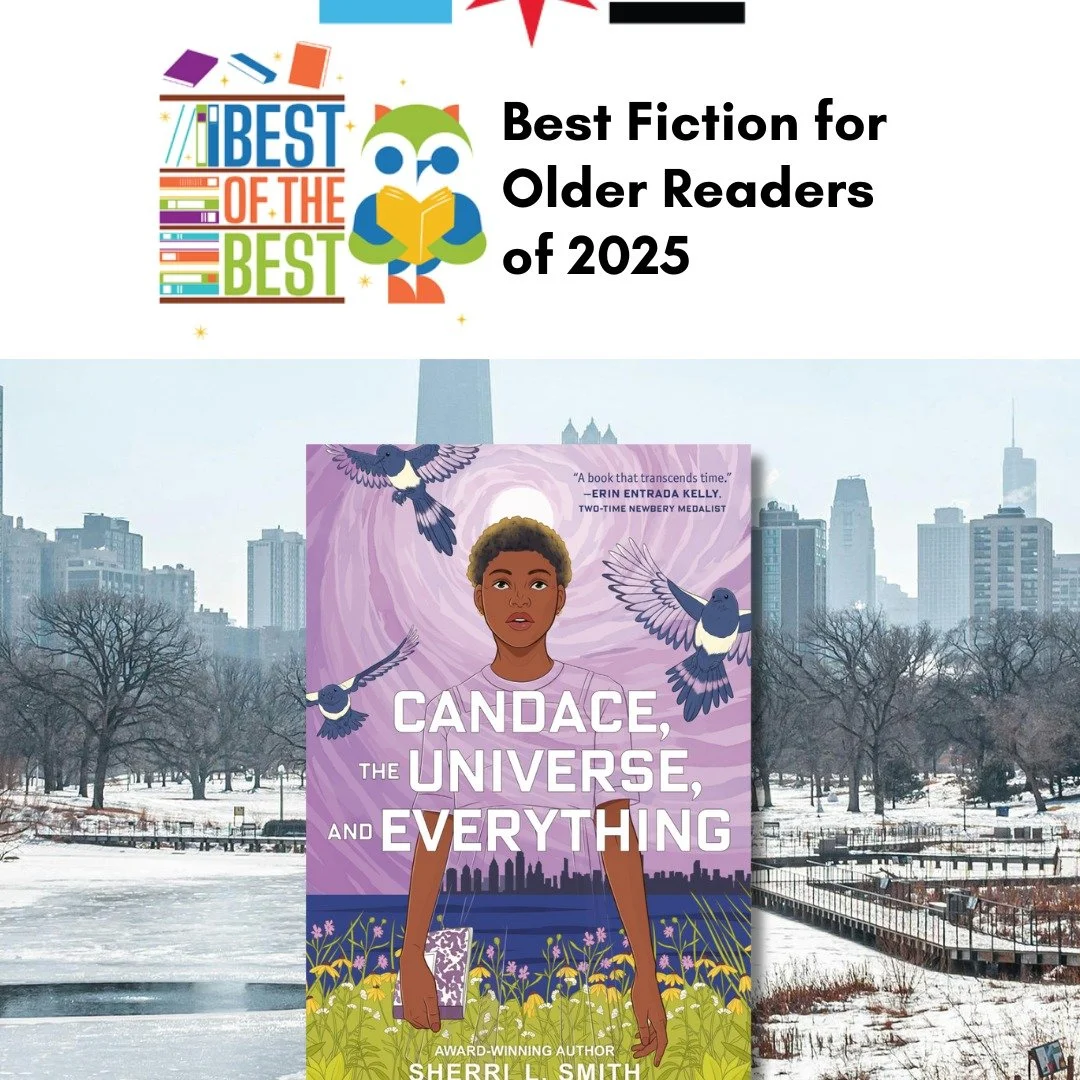I am absolutely thrilled to share this news! Candace, the Universe, and Everything is a Chicago Public Library Best Book of the Year!

Public libraries are such an incredible asset to any community, and CPL is no different. A good chunk of research f
