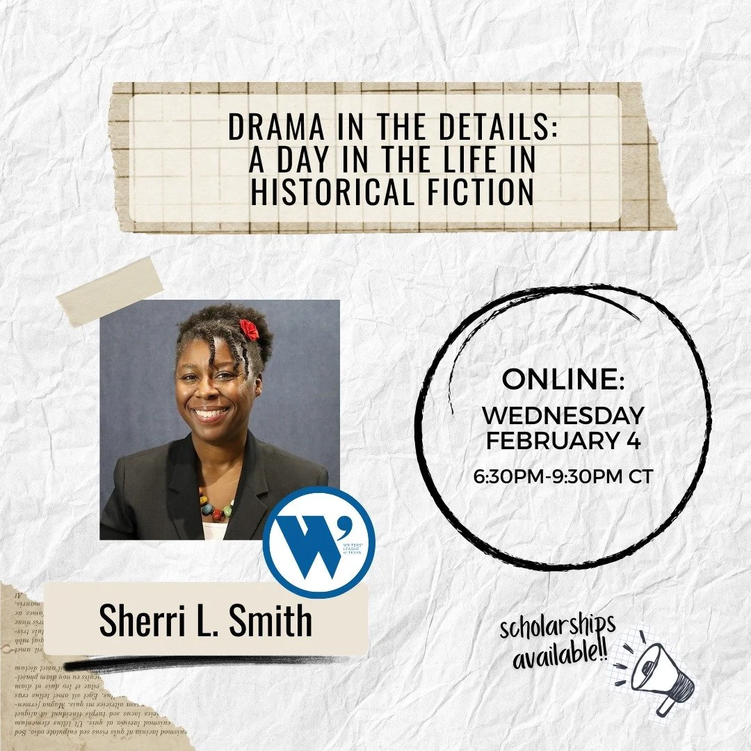 Great news! There are scholarships available for my Writer's League of Texas Historical Fiction Class! There's still time to apply. Let me show you my tips and tricks for bringing historical fiction to life. Link in the bio. 

#writingworkshop #writi