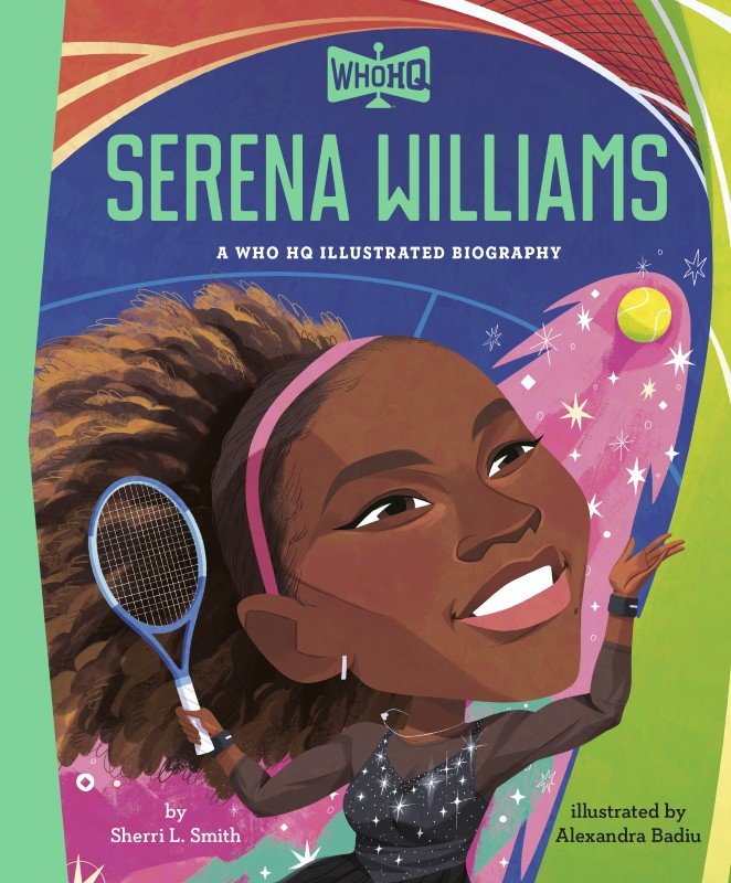 Look at this gorgeous cover, folks! @alexandrabadiu smashed it! 

So delighted to have the chance to dive into the Tennis Queen's story in this lovely picture book format for younger and pre-readers. 

Serena Williams is a force of nature. Her life i