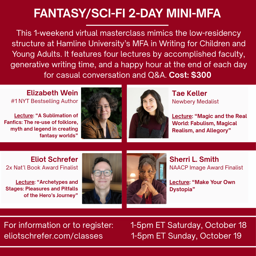 ONLINE CLASS: Fantasy/Sci-FI 2-Day Mini-MFA Weekend