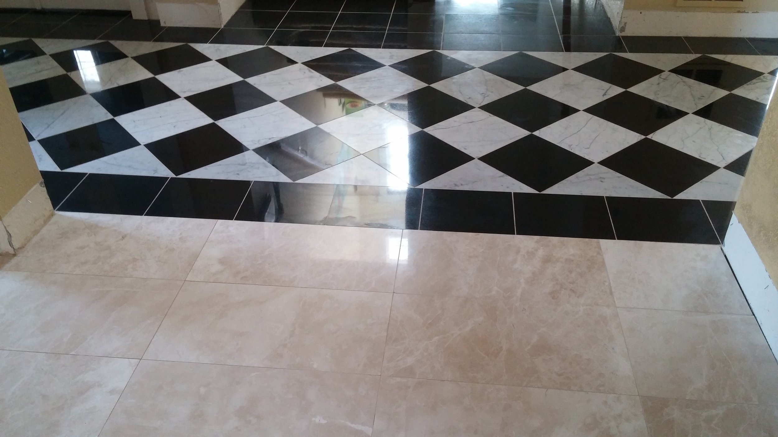 Marble floor in Louisville, CO