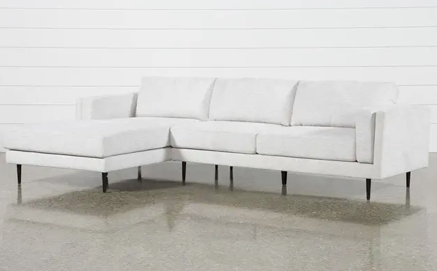 Aquarius II Light Grey 2 Piece Sectional With Left Arm Facing Chaise