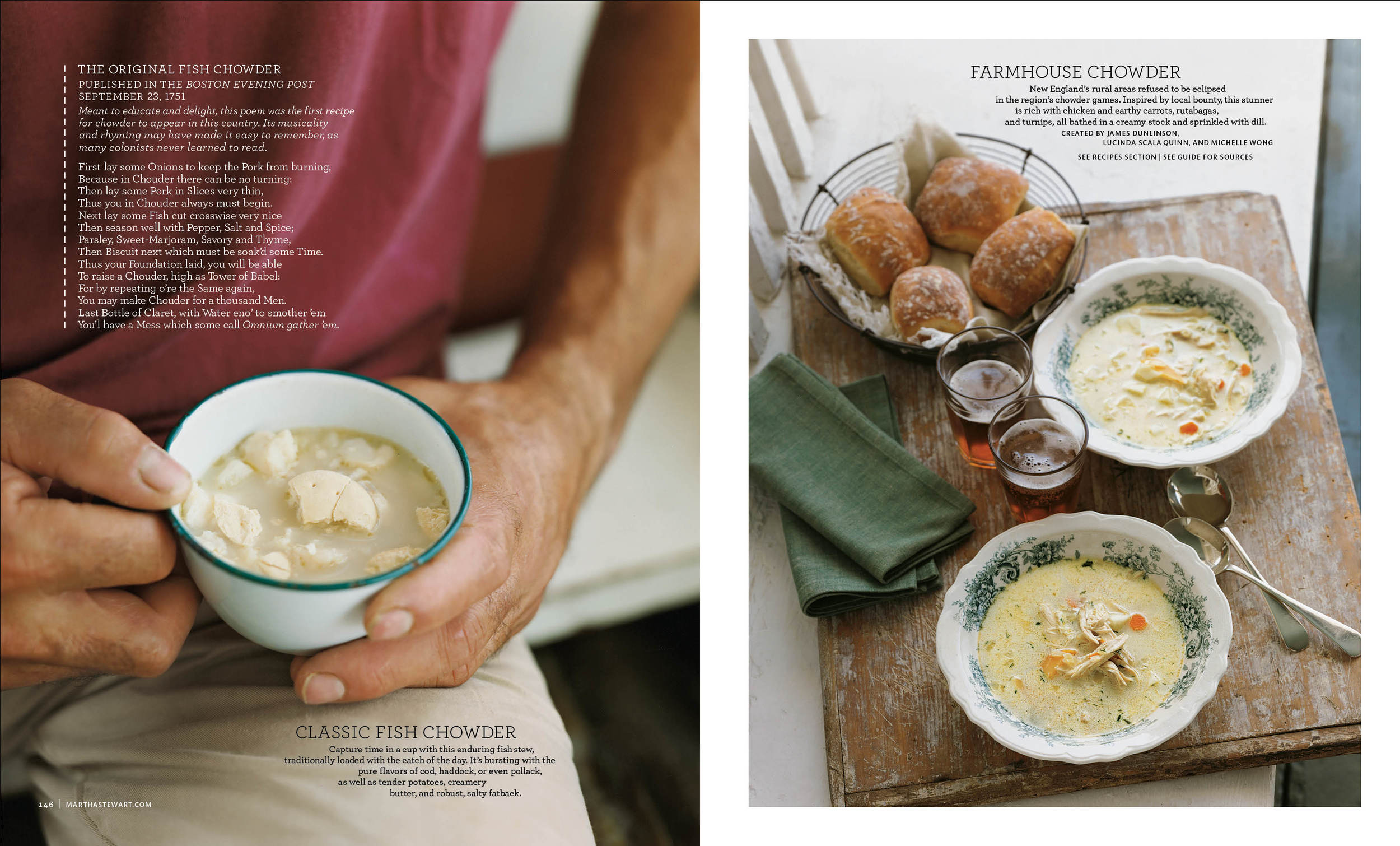 Chowders story for Martha Stewart Living