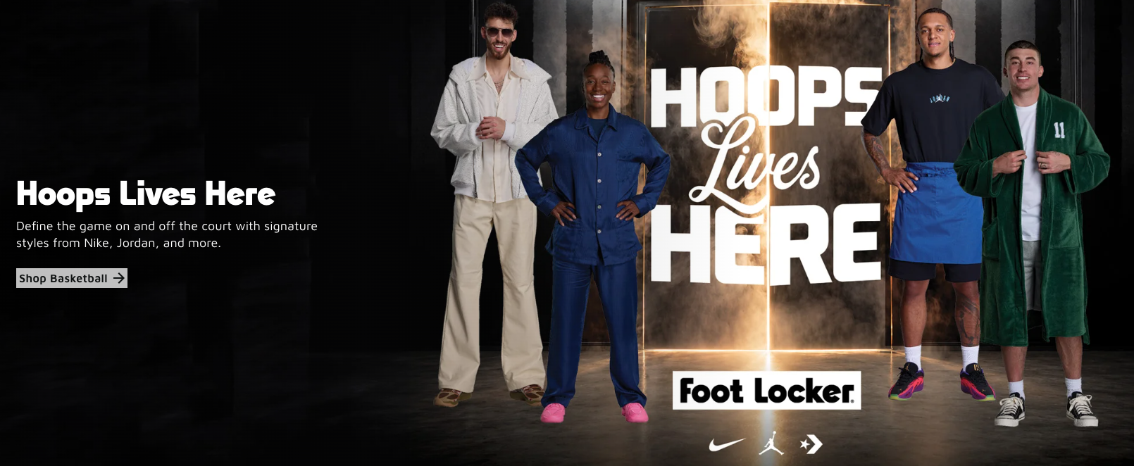 Payton Pritchard, Paolo Banchero, Chet Holmgren, and Jewell Loyd for Foot Locker Hoops Lives Here
