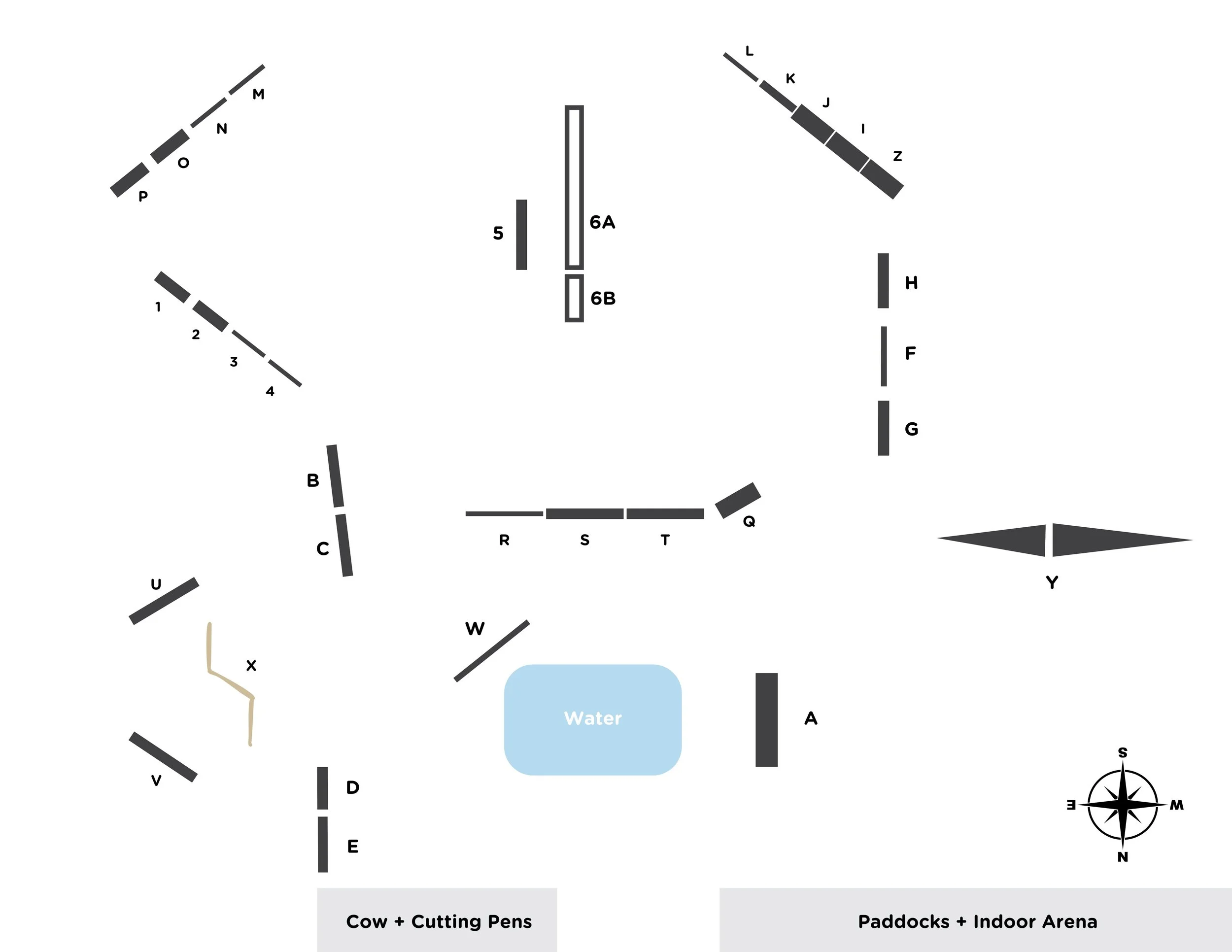 XC Field Map — Holloway's Pretty Good Horse Barn