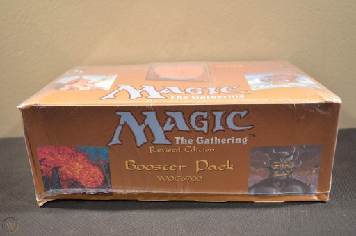 A fresh, sealed booster box of Revised Edition ready to change MTG forever.
