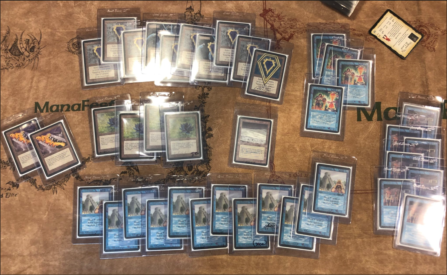 An actual deck played by Steven Menendian in a tournament designed to follow the rules - or lack thereof - in original 1993 Alpha Magic. 90% of the cards are copies of the Power 9.