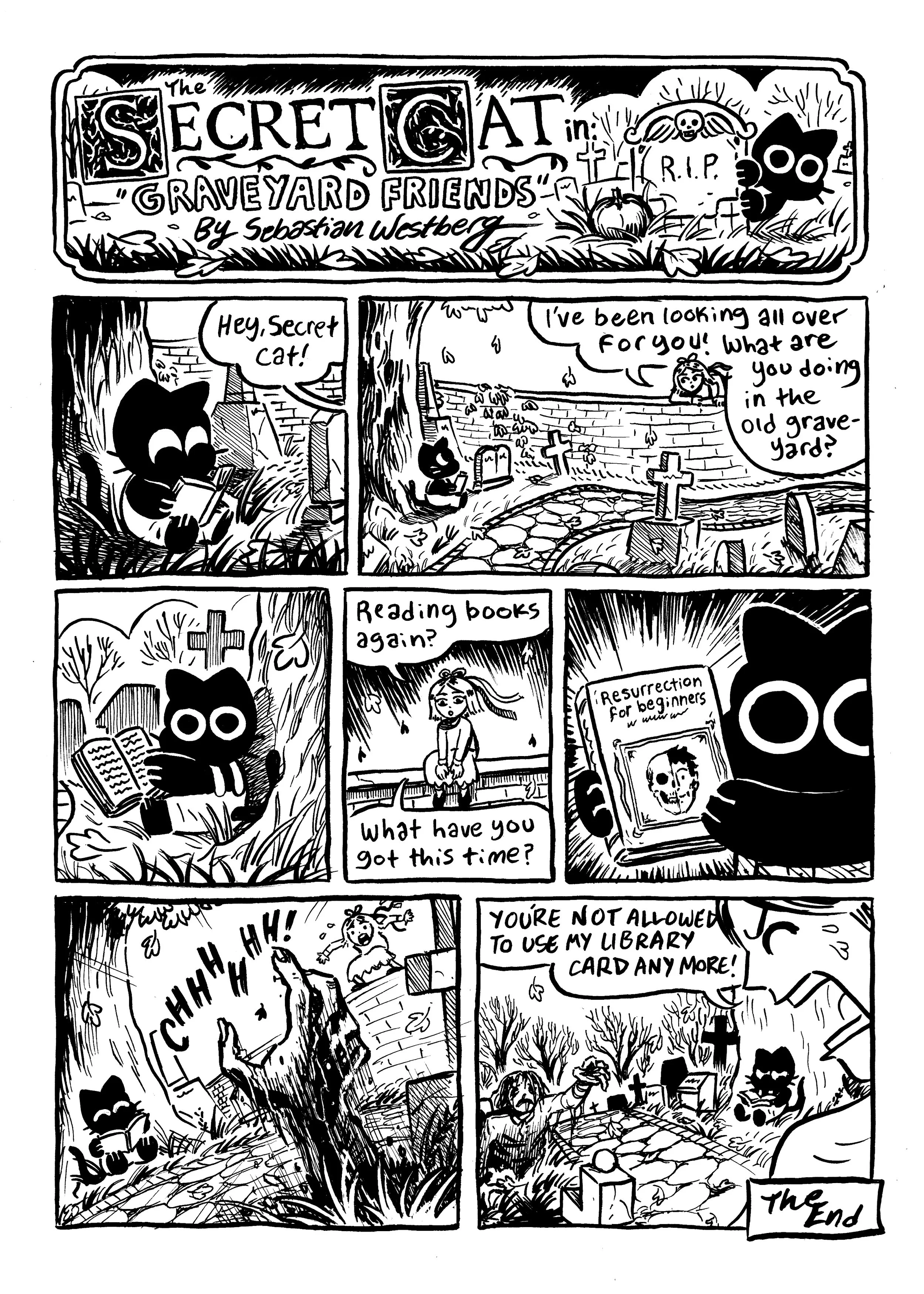 Secret Cat Graveyard Comic Page