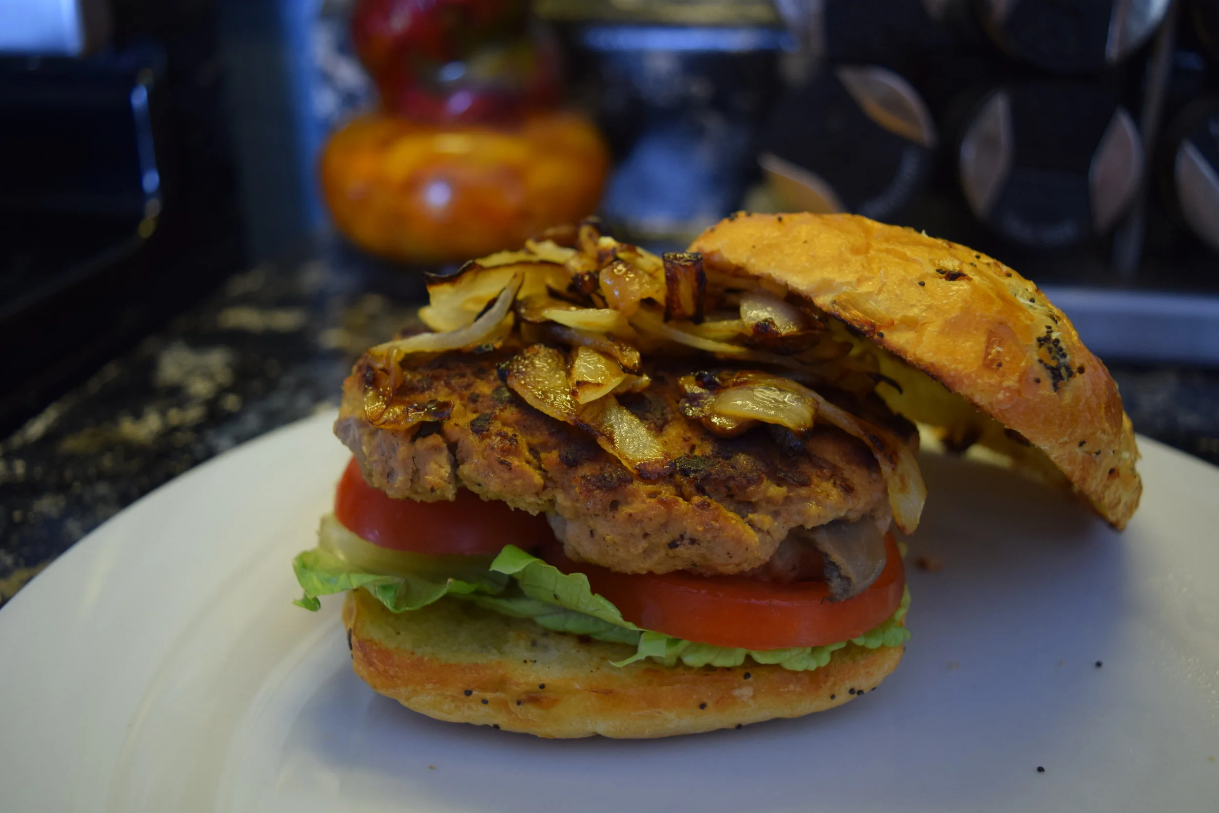 Turkey Mushroom Burgers 