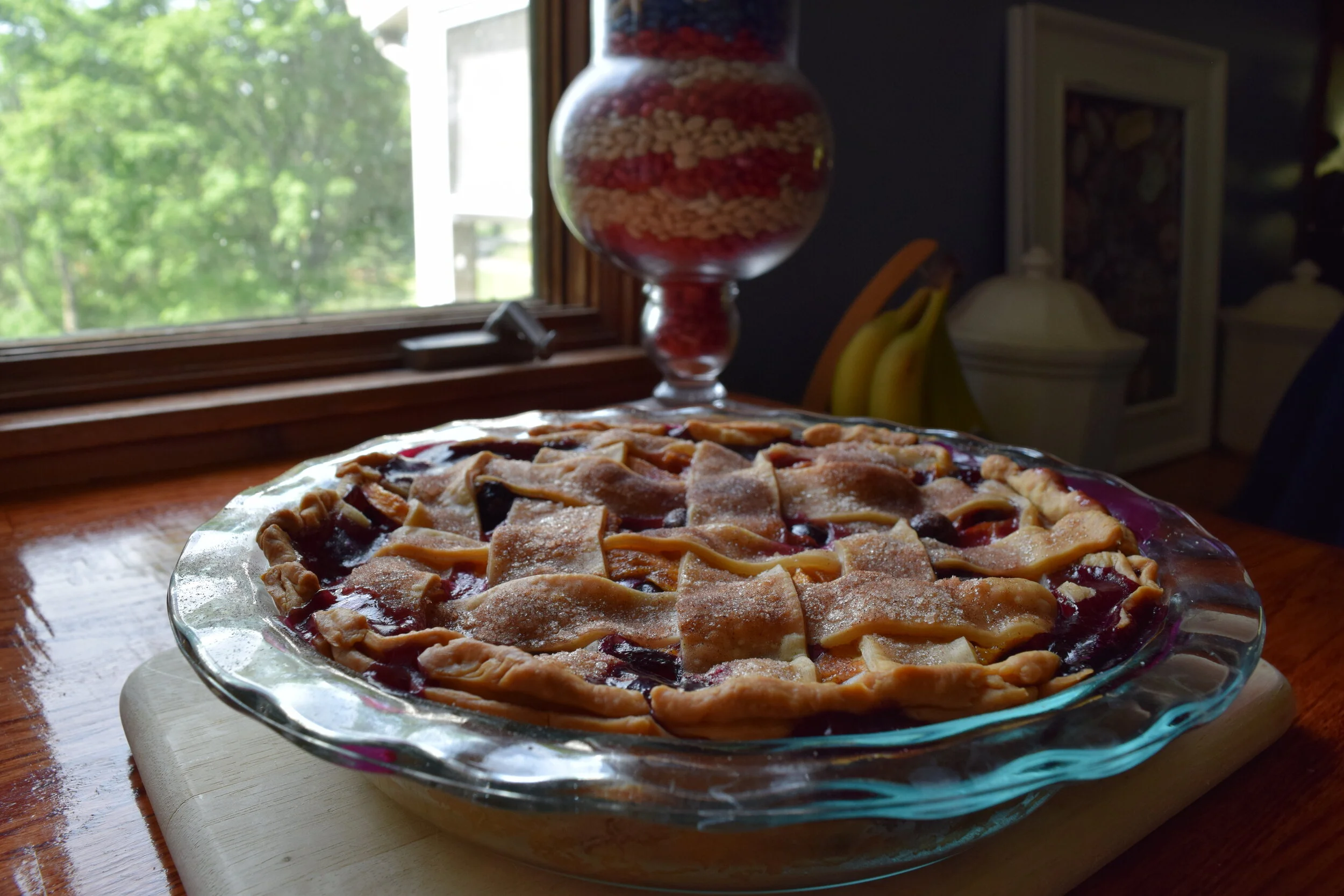 Peach Blueberry Pie