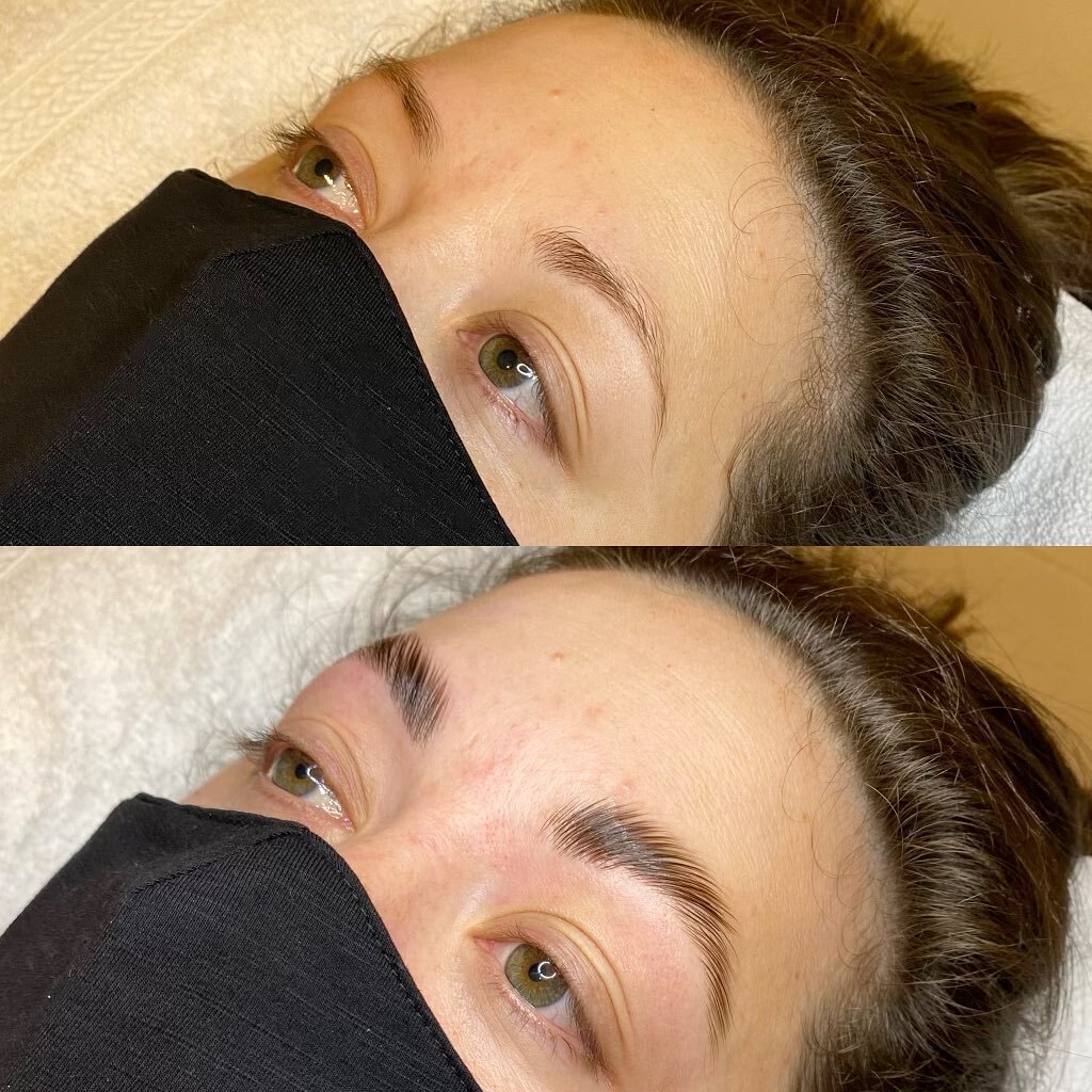 BROW LAMINATION. 

If you know you know. 🤗 
#beforeandafter #yyjbrows #yyjesthetics