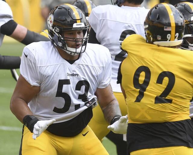 Rookie Kendrick Green in training camp.