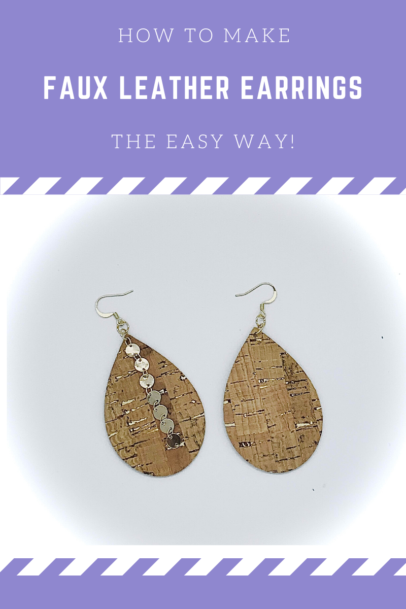 How To Make Faux Leather Earrings with Crystals on a Cricut  Leather  jewelry making, Diy leather earrings, Leather jewelry diy