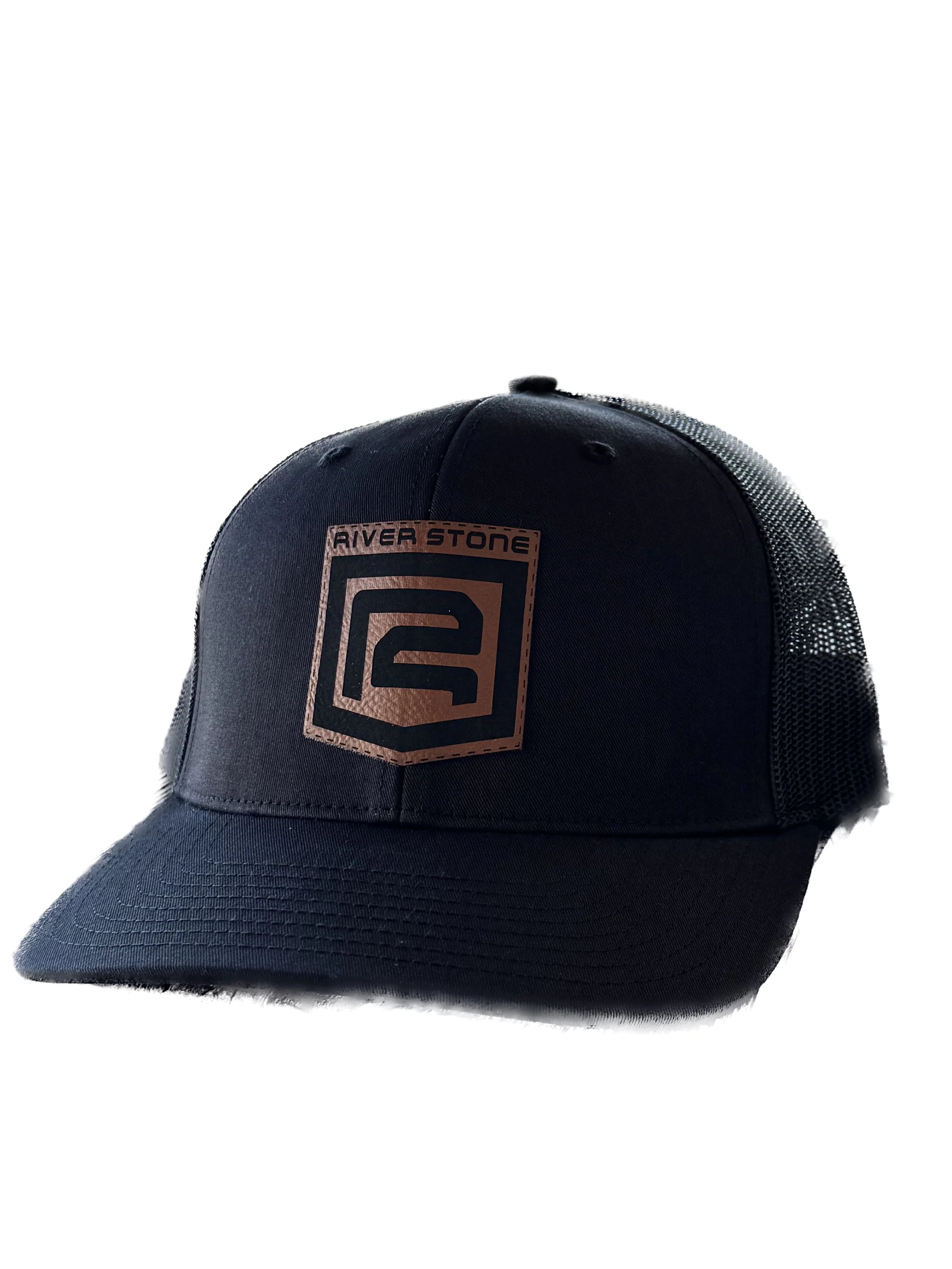 Black on Black + Leather Brand Patch