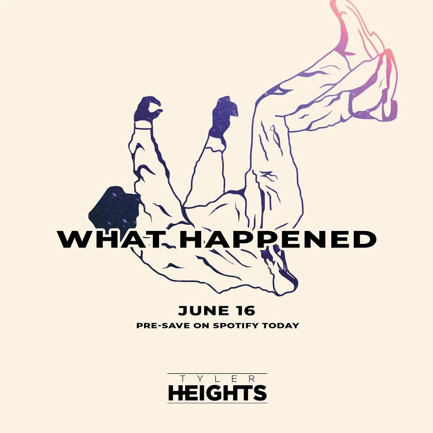 👋 Hey everyone! I&rsquo;m back from a long hiatus. I&rsquo;ve been working on this for a while and I can&rsquo;t wait for you all to hear it! 
My new song, 🤷&zwj;♂️ WHAT HAPPENED 🤷&zwj;♂️, releases NEXT FRIDAY, June 16th. 
All you Spotify listener