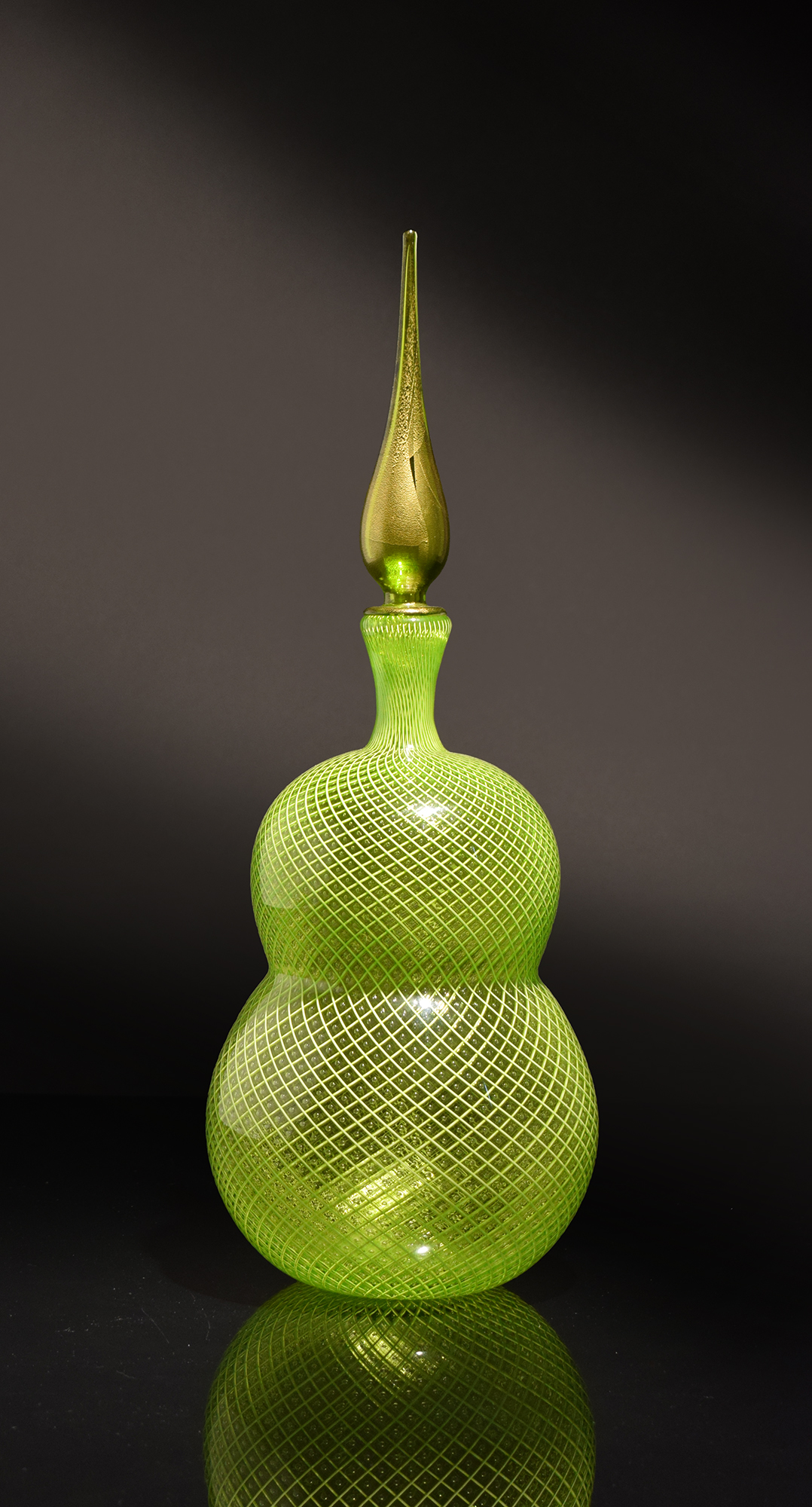 Green Reticello Vessel, 2017
