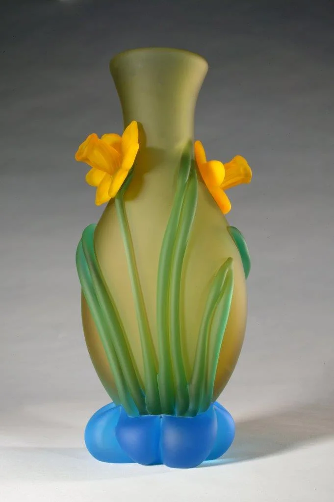 Green Daffodil Vase, 2017