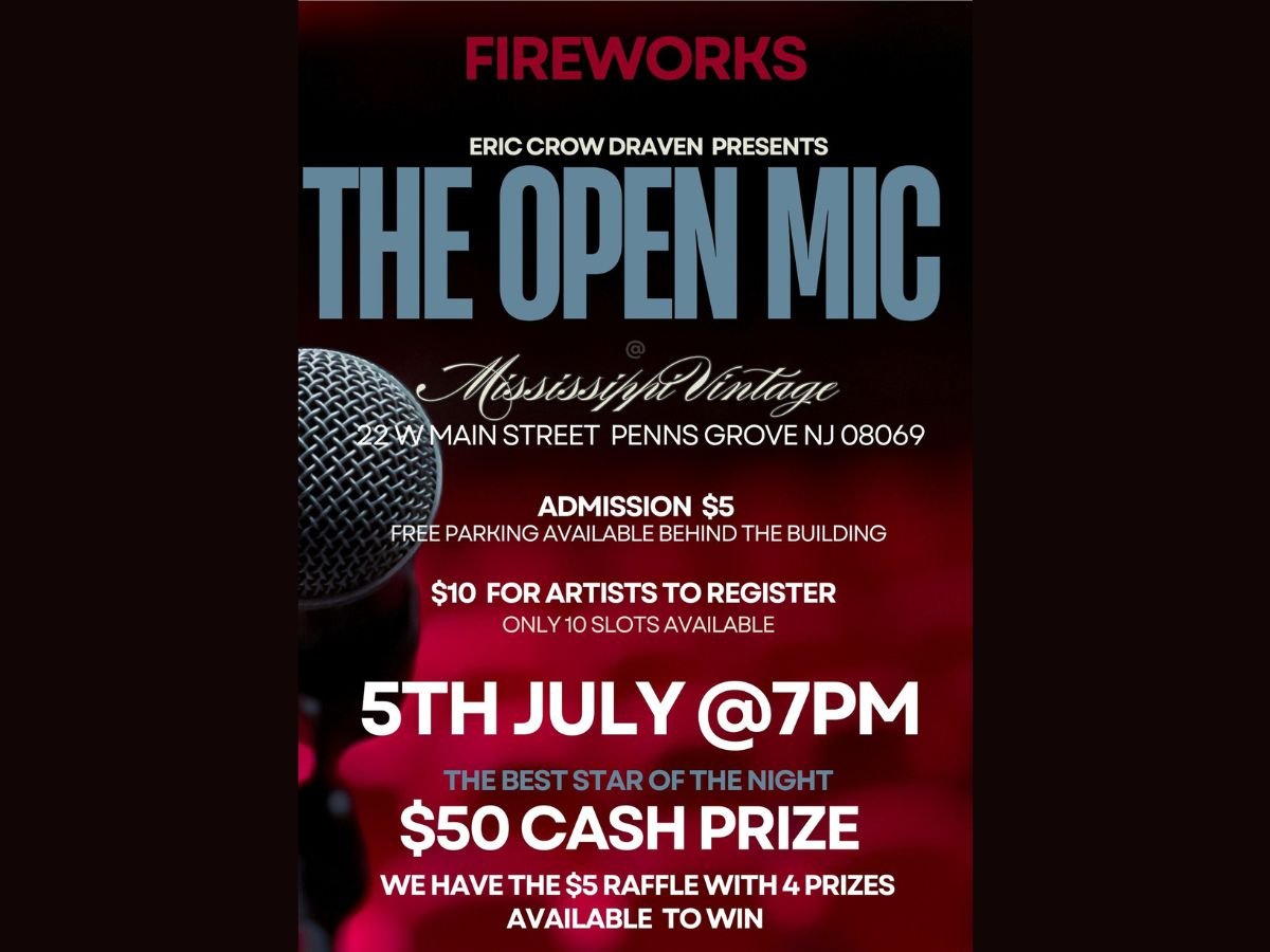 PENNS GROVE - ERIC CROW DRAVEN: THE OPEN MIC