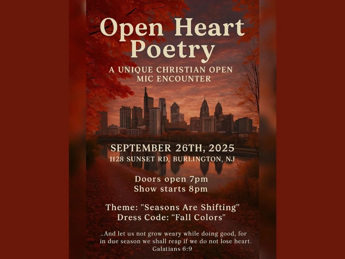 BURLINGTON - Open Heart Poetry: “Seasons Are Shifting”