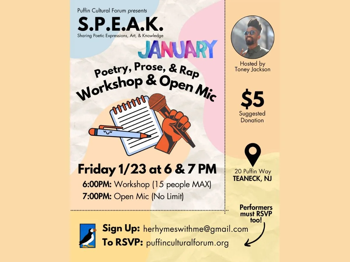 TEANECK - S.P.E.A.K. Open Mic