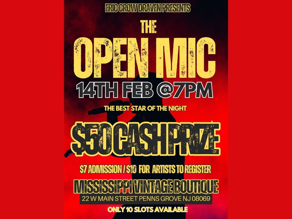 PENNS GROVE - ERIC CROW DRAVEN: THE OPEN MIC