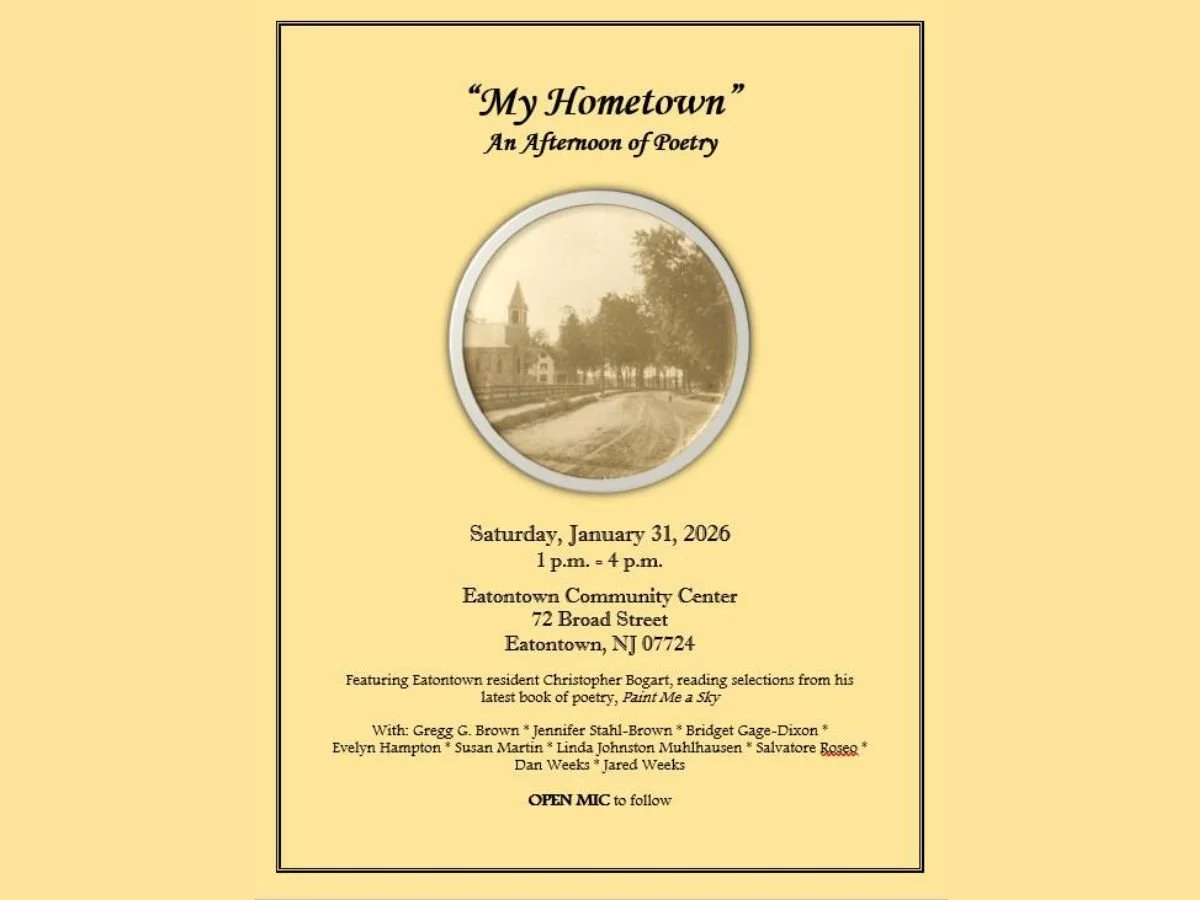 EATONTOWN - "My Hometown" A Afternoon of Poetry