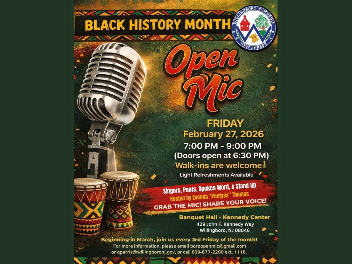 WILLINGBORO TOWNSHIP: BLACK HISTORY MONTH OPEN MIC