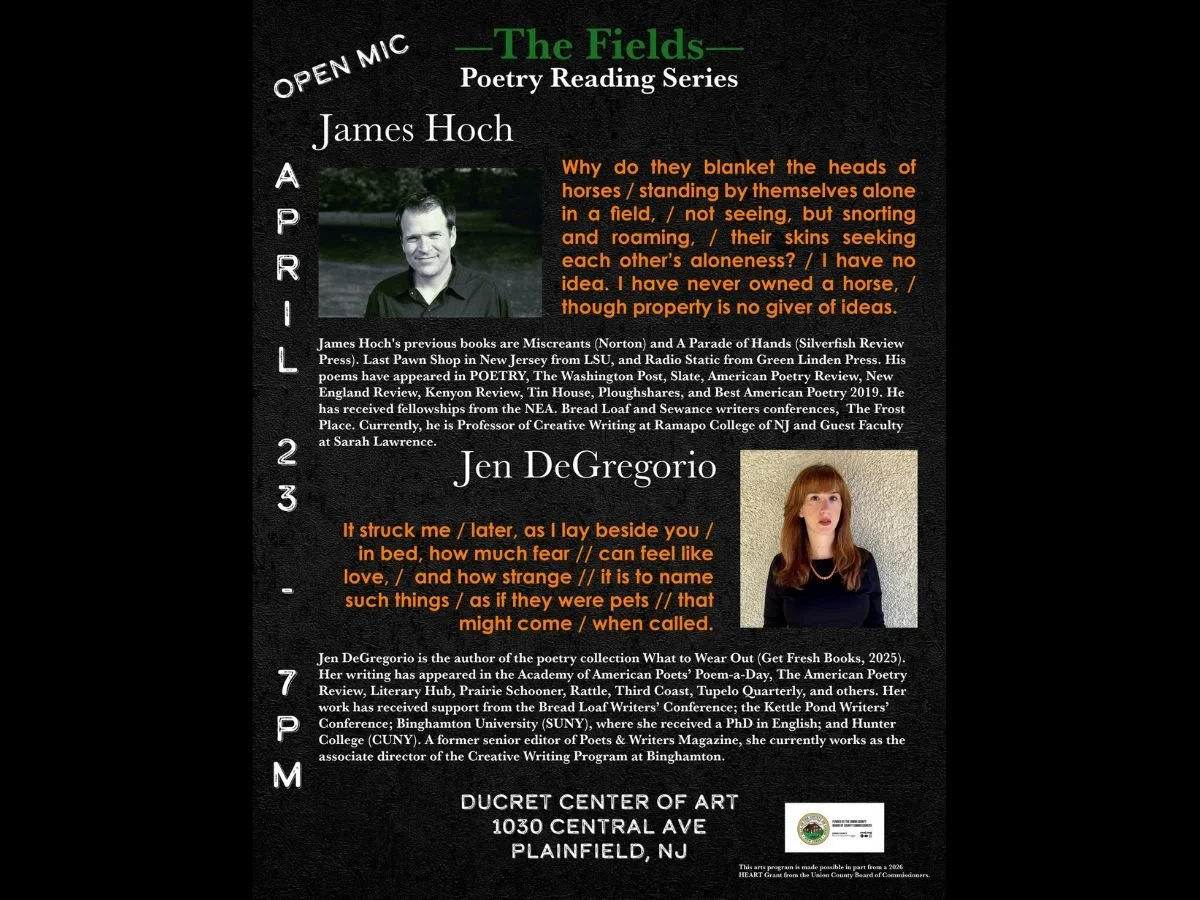 PLAINFIELD - The Fields: Poetry Reading Series