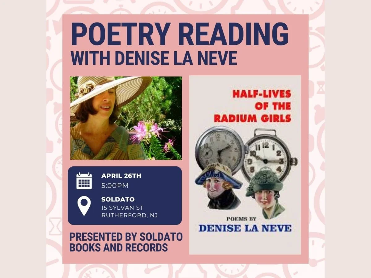 RUTHERFORD - SOLDATO BOOKS &amp; RECORDS: POETRY READING WITH DENISE LA NEVE