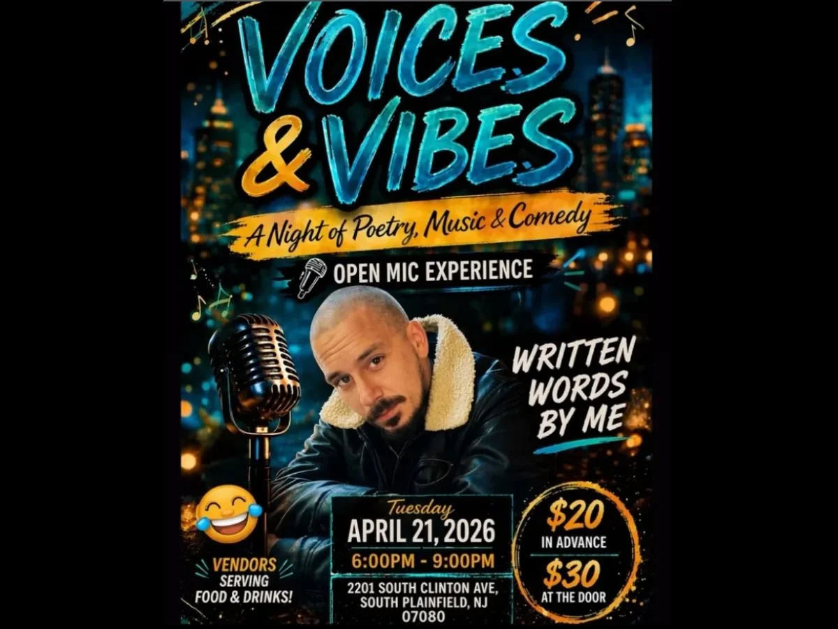 SOUTH PLAINFIELD - VOICES &amp; VIBES  A Night of Poetry, Music &amp; Comedy