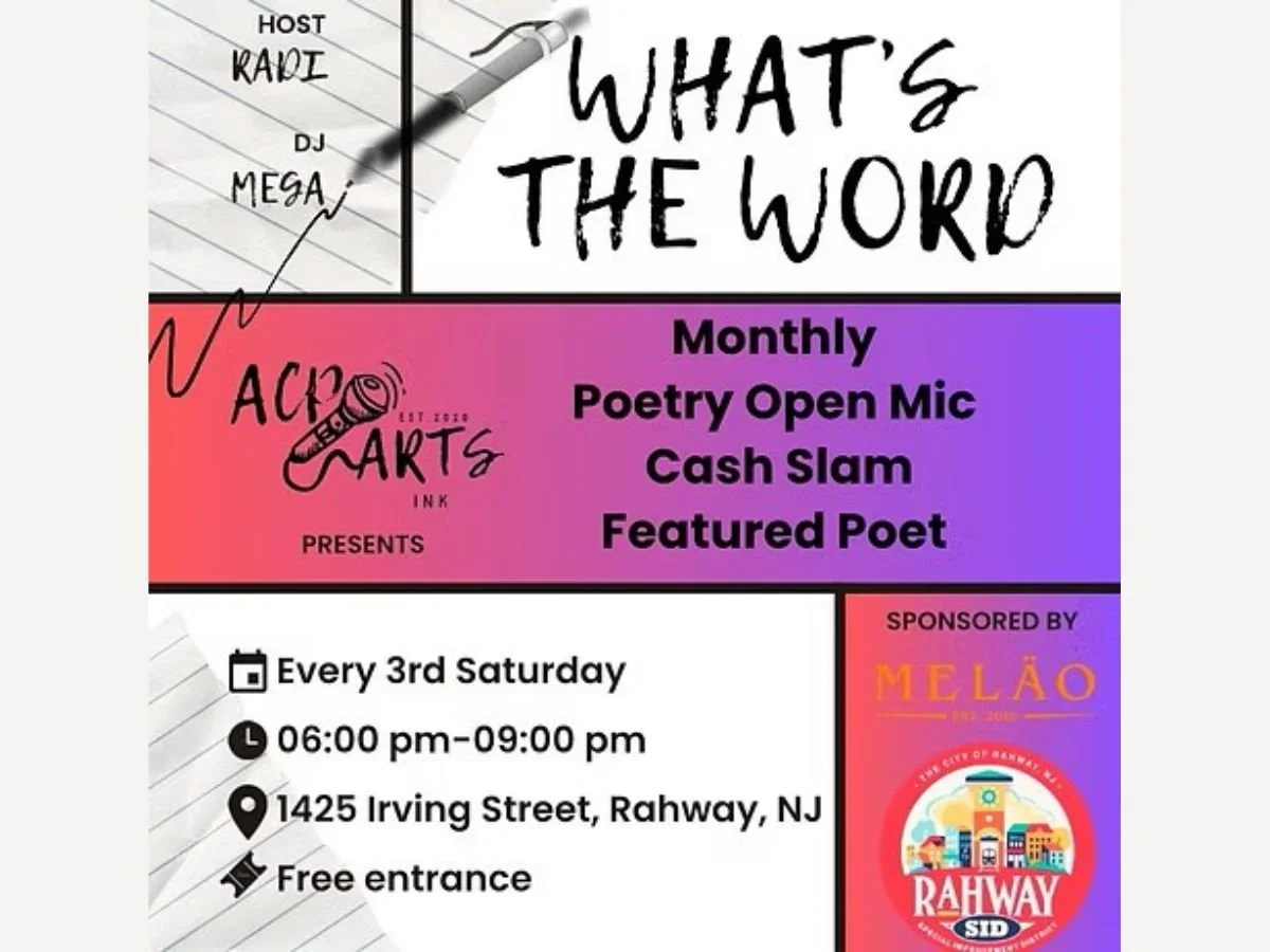 RAHWAY - What's the Word Poetry Open Mic