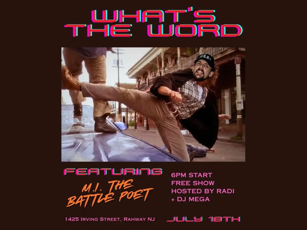 RAHWAY - What's the Word Poetry Open Mic