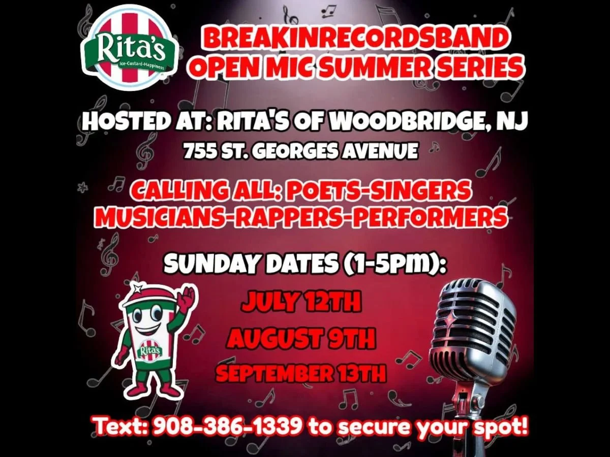 WOODBRIDGE - BREAKINRECORDSBAND OPEN MIC SUMMER SERIES