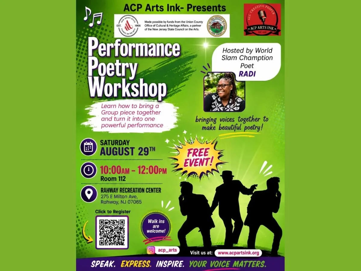 RAHWAY - ACP Arts Ink: Performance Poetry Workshop