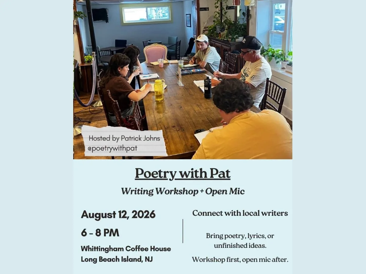 LONG BEACH ISLAND - Poetry with Pat: Writing Workshop + Open Mic