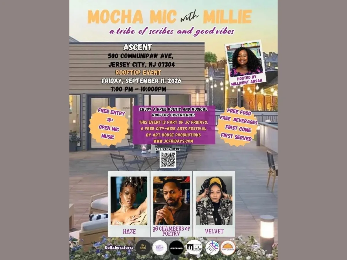JERSEY CITY - Mocha Mic with Millie: A Rooftop Evening of Poetry &amp; Music