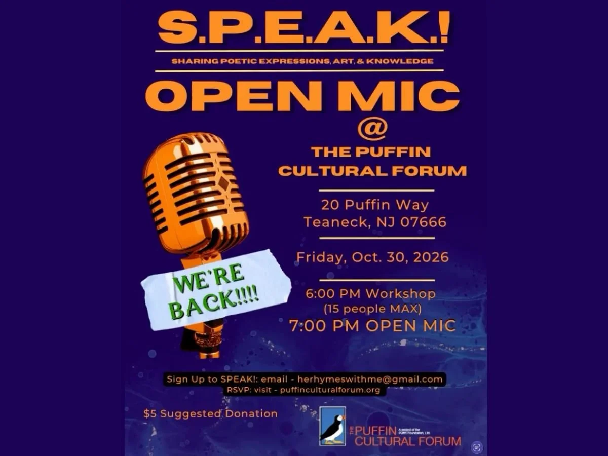 TEANECK - SPEAK! OPEN MIC