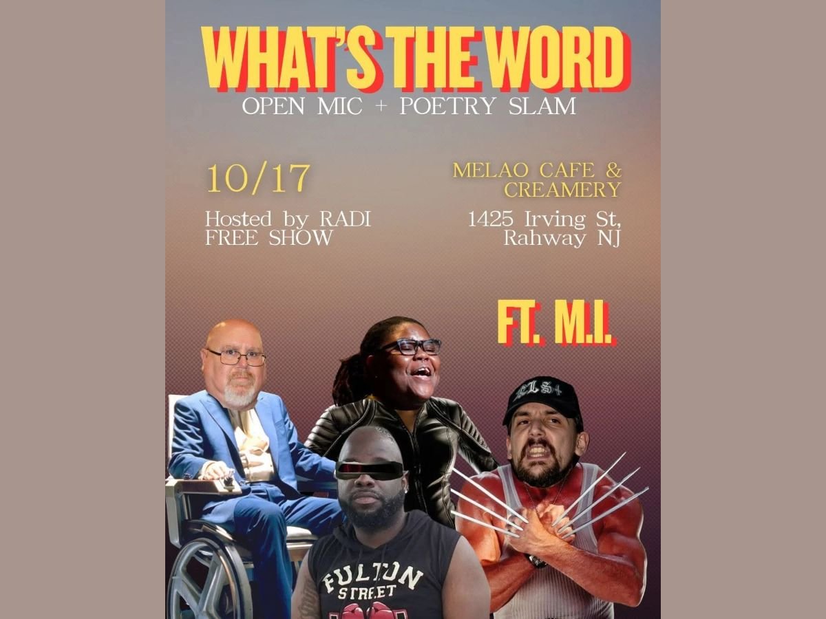 RAHWAY - What's the Word Poetry Open Mic