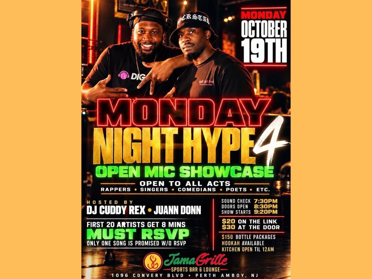 PERTH AMBOY - MONDAY NIGHT HYPE OPEN MIC SHOWCASE
