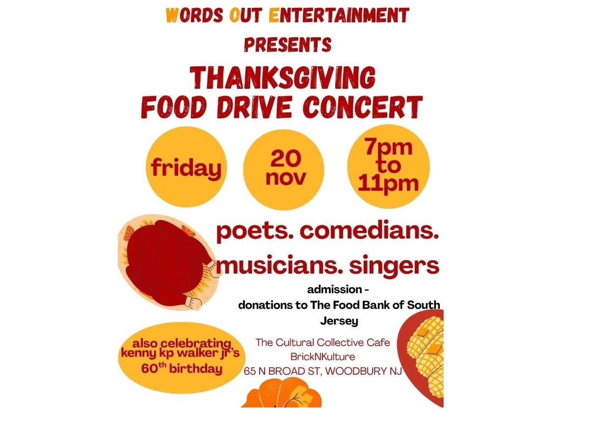 WOODBURY - WORDS OUT ENTERTAINMENT: THANKSGIVING FOOD DRIVE CONCERT