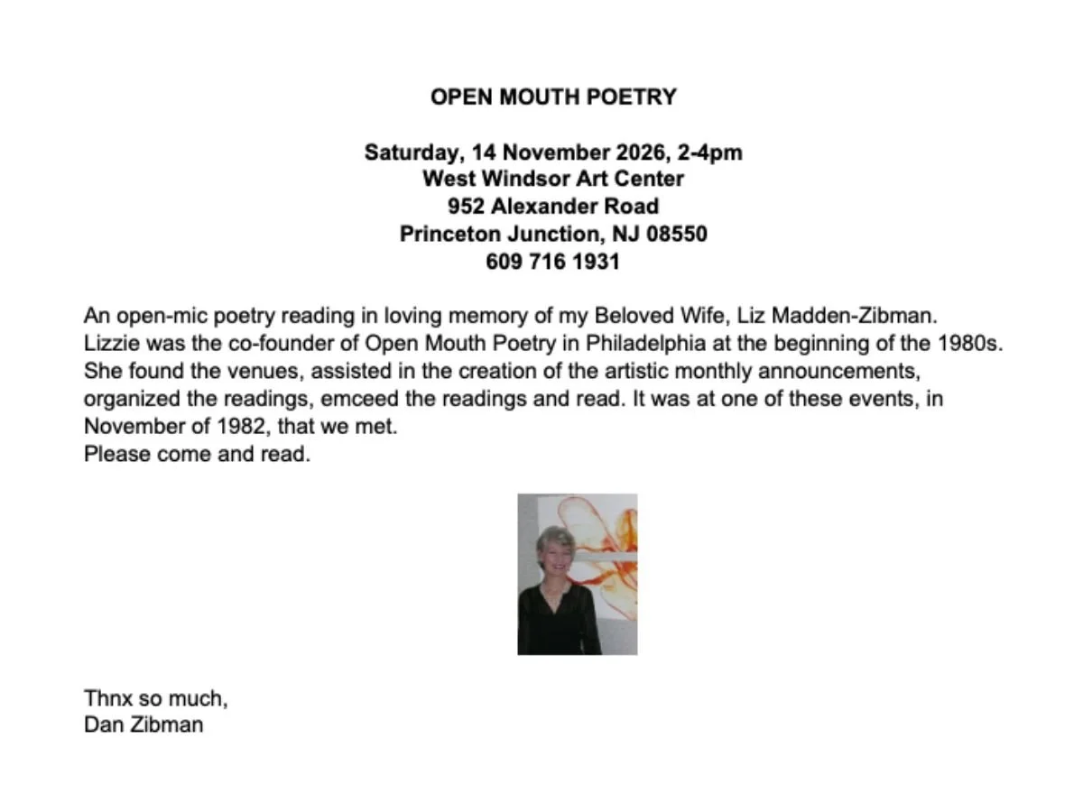 PRINCETON JUNCTION - Open Mouth Poetry