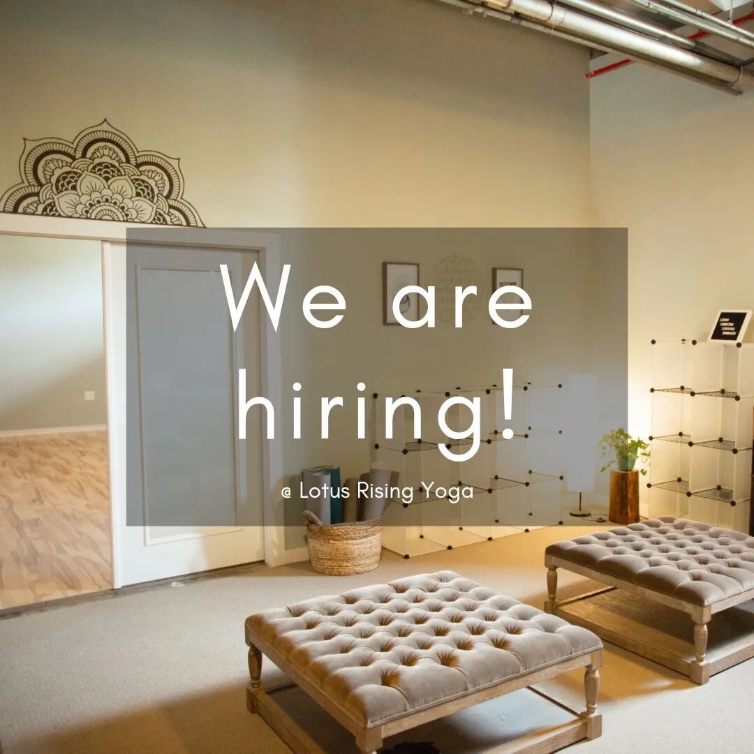 We're looking for 2 or 3 people to join our growing family! ✨️

The number 1 requirement for the job is that you love yoga! Everything else- we can teach you.

Ideally, you have some experience in sales/retail and are passionate about helping others.