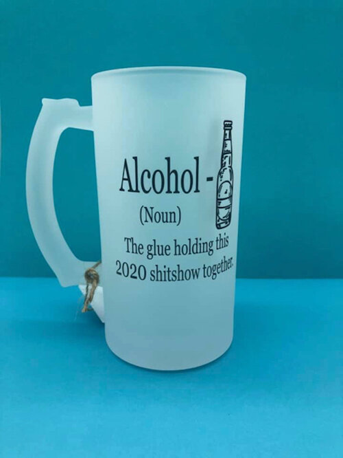 Alcohol The Glue Holding This 2020 Shitshow Together Coffee Mug