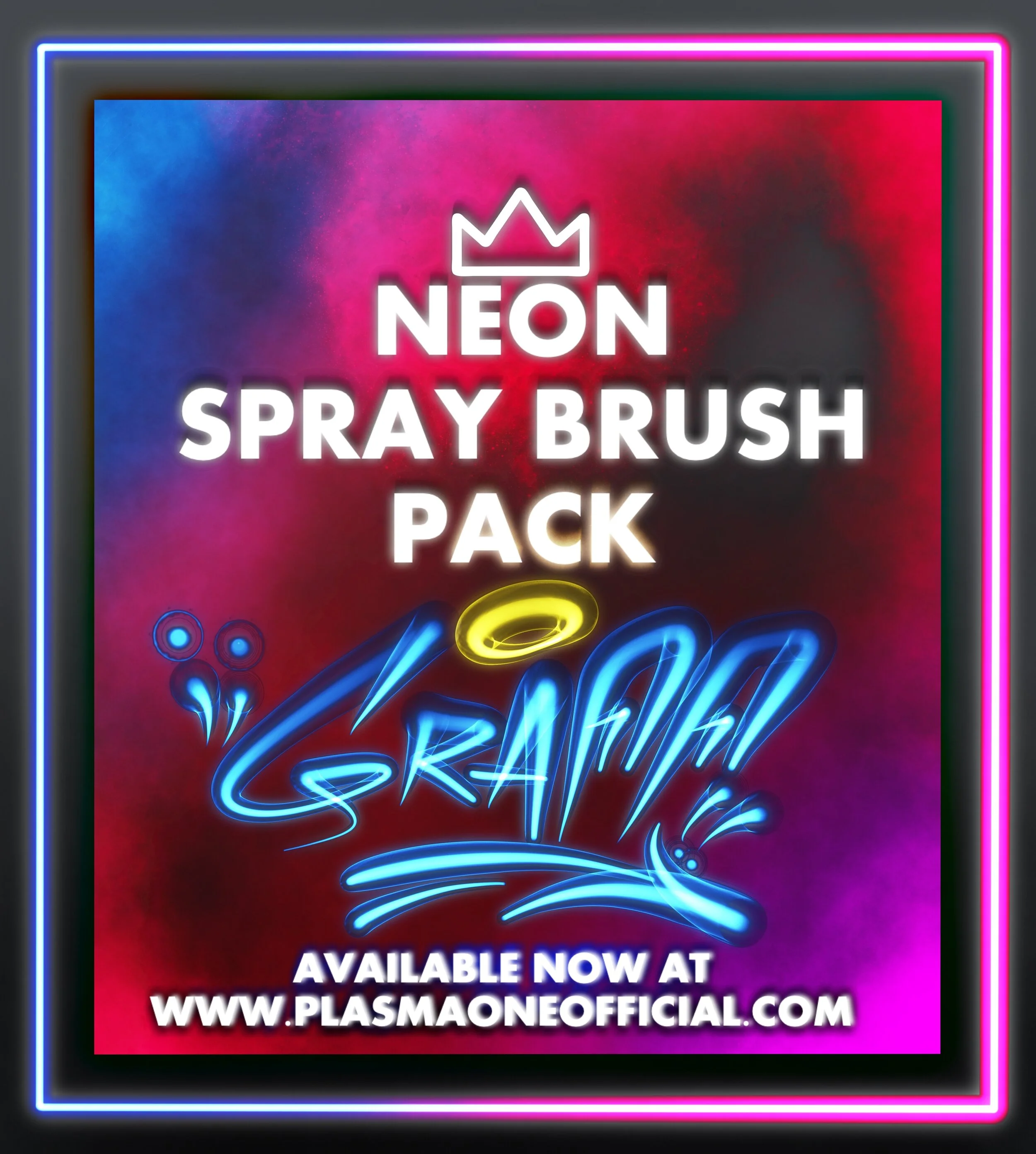 Neon Spray Brush Pack