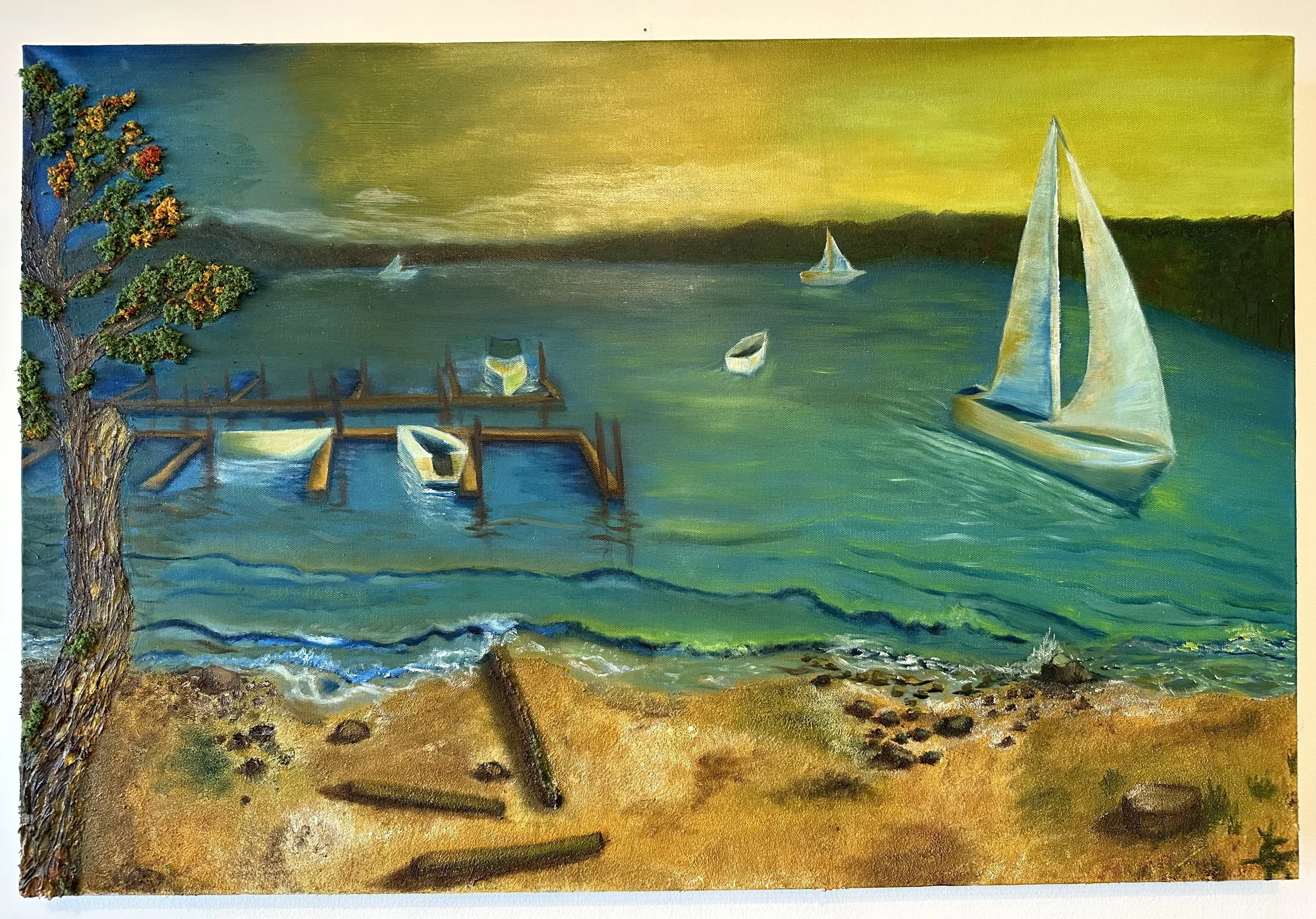 Gold Coast (mixed media, 2023)