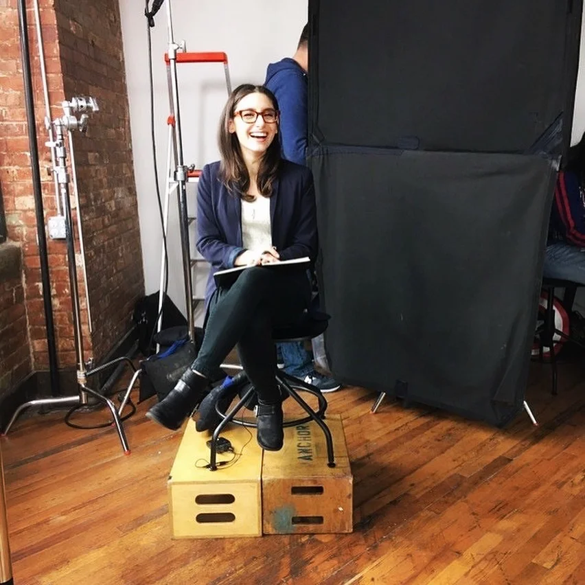 Rebecca Rapoport-Cole on set for The Time Between The Seconds | Courtesy of Grey Machine Films